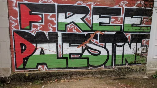 Free Palestine Street Art - Rochdale