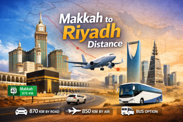 Makkah to Riyadh Distance